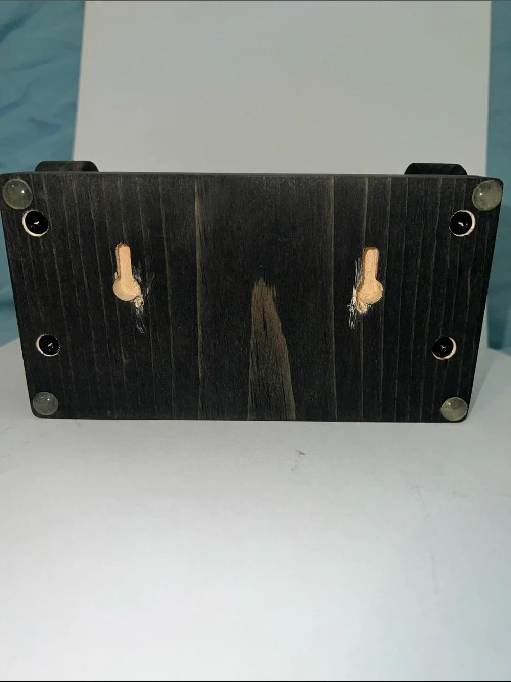 Handmade Mickey Mouse Wooden Toilet Paper Holder/Wall Mount Countertop Dual Use